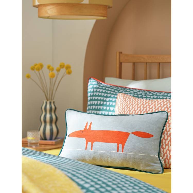 Habitat x Scion Mr Fox Cushion - Multicoloured - 50x30cm 0