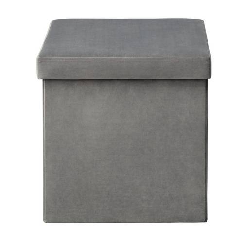 Buy Argos Home Small Velvet Ottoman Grey Ottomans Argos