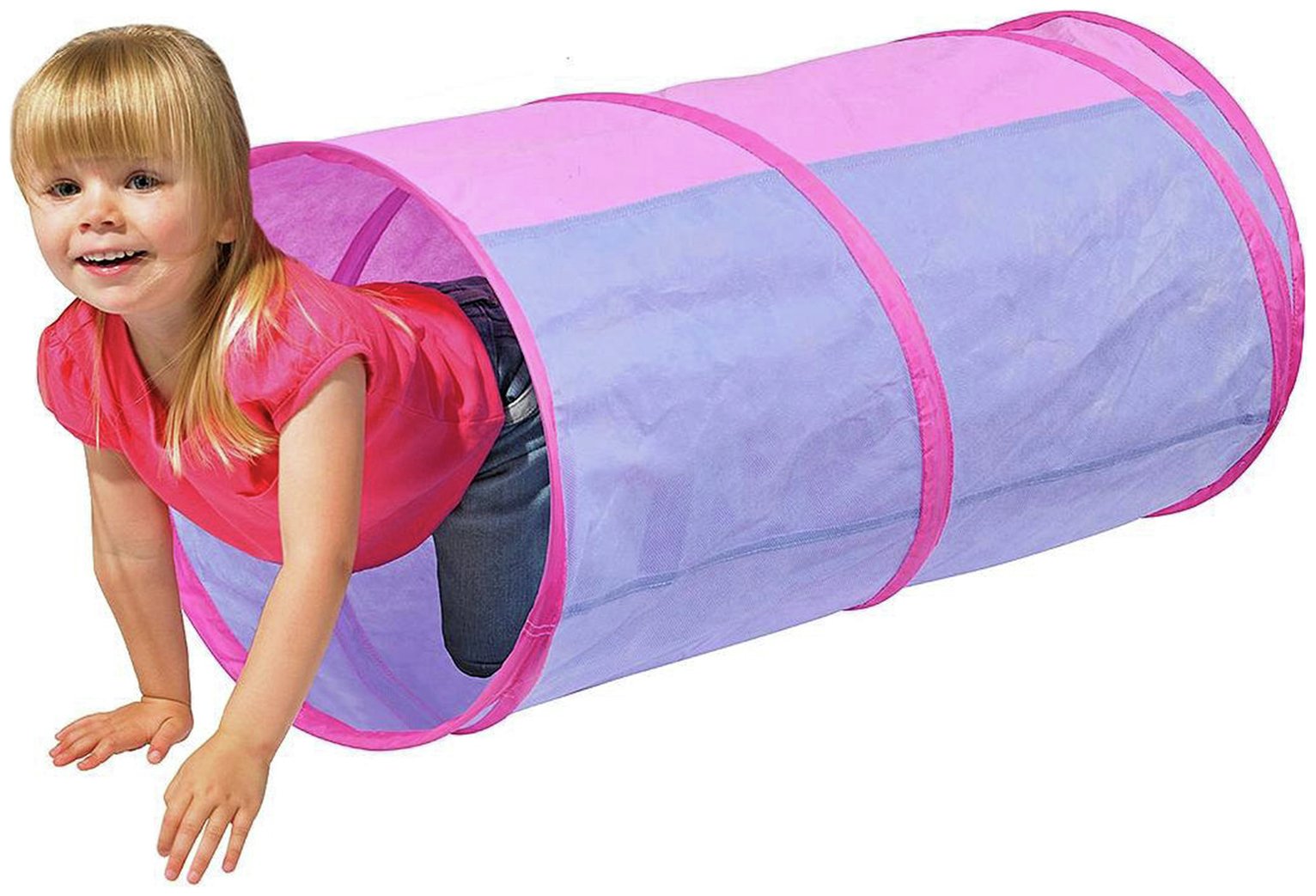 Chad Valley Pink Pop Up Play Tunnel