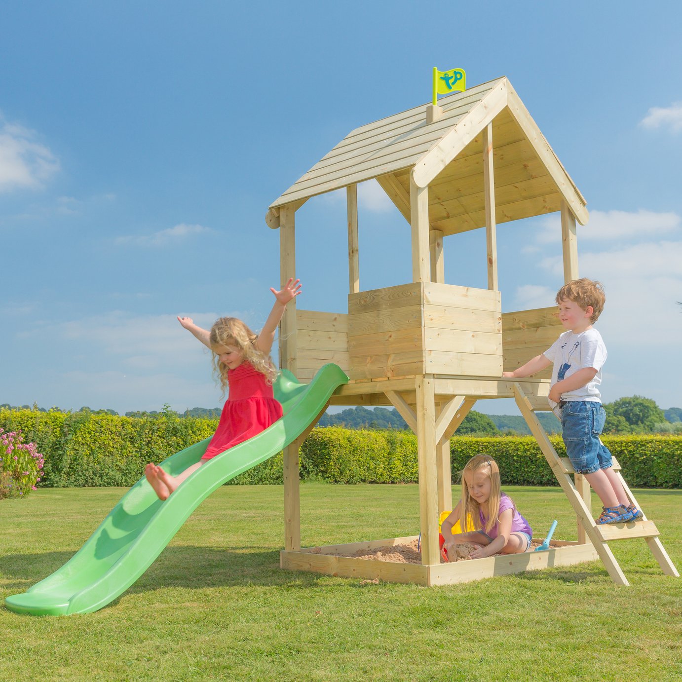 argos tp wooden playhouse