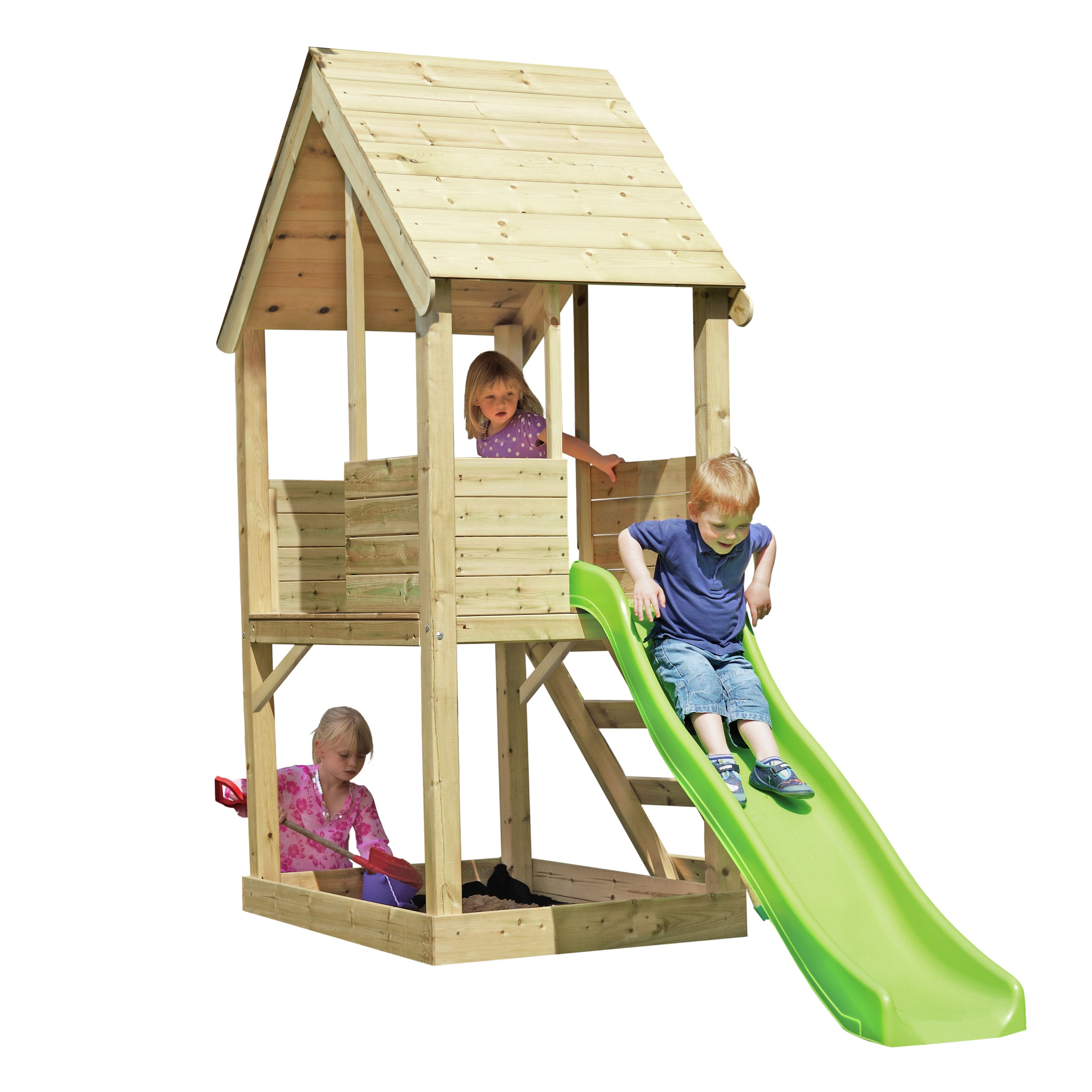 tp wooden multiplay playhouse