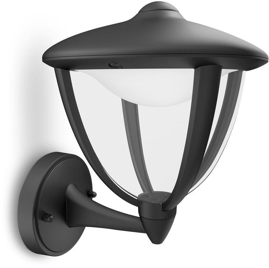 Philips myGarden Robin LED Wall Up Lantern - Black
