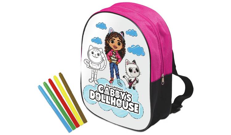 Buy Gabby s Dollhouse Colouring Backpack Backpacks Argos