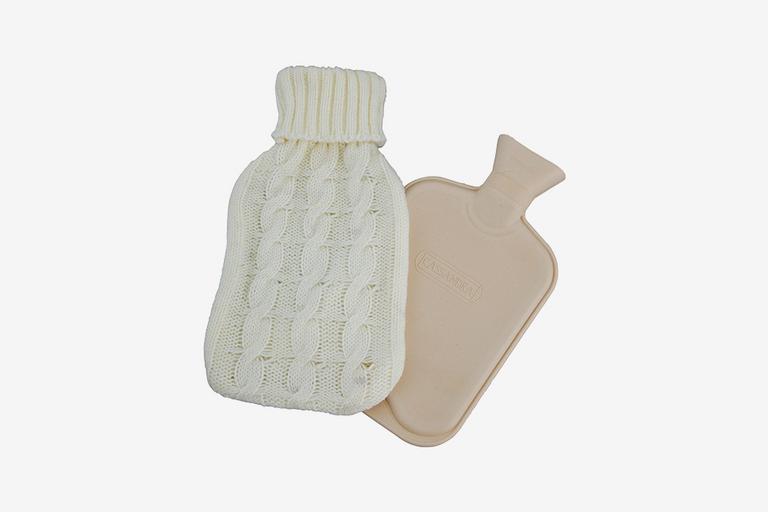 Image of a grey hot water bottle.