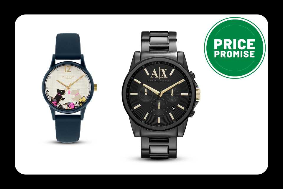 Up to 1/2 off selected watches. Tick tock, it's time to shop, with great savings on watches.