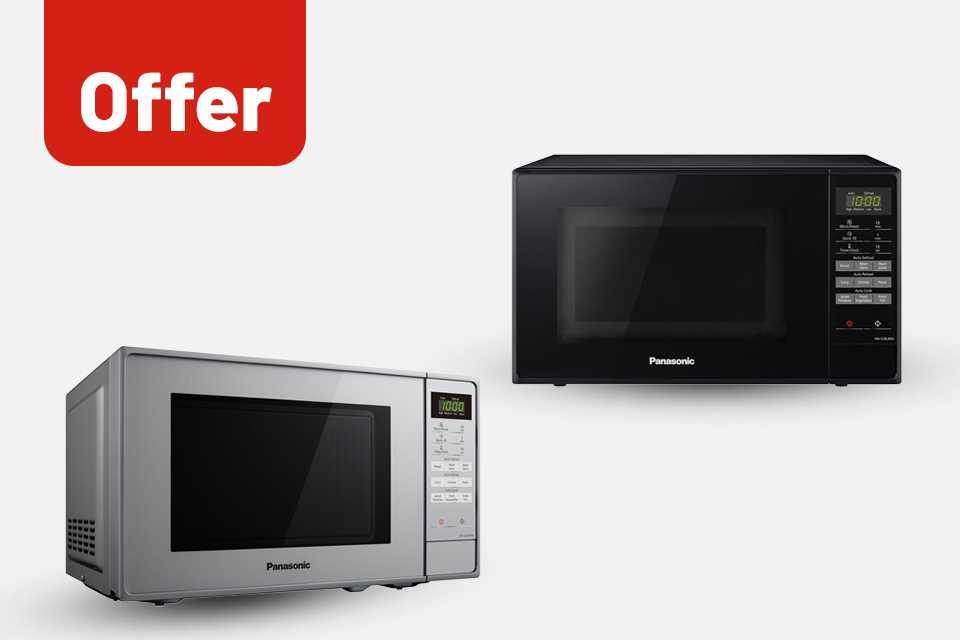 Shop our offers on Panasonic microwaves from £80.