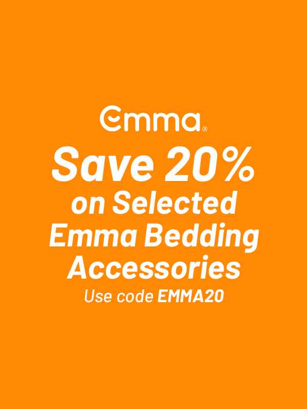 Save 20% on selected Emma bedding accessories with code EMMA20. Shop our amazing deals and hot products.