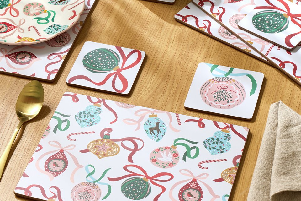 Save 25% on selected festive homeware with code MERRY25. Includes candles, cushions, bedding, tableware and more. Shop now.