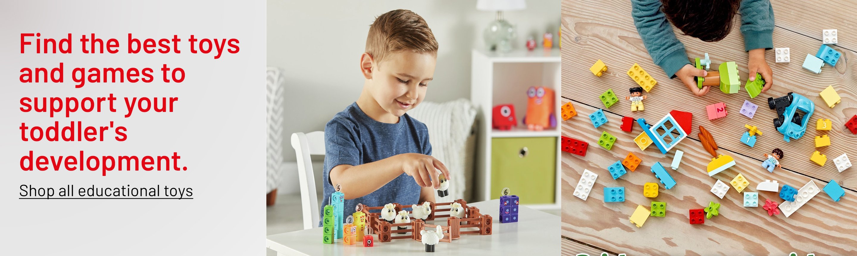 Learning Resources Numberblocks Sheep Farm Activity Set and LEGO DUPLO Classic Brick Box Building Set 10913.