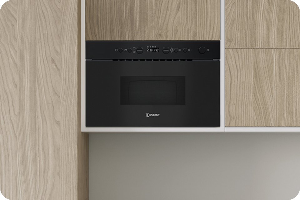 Indesit IMK12BUK 750W Built In Microwave - Black.