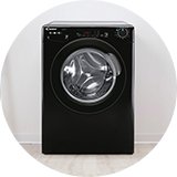 Candy CS 149TWBB4/1-80 9KG 1400 Spin Washing Machine - Black.