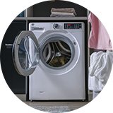 Hoover H3WPS496TAMB6 80 9KG 1400 Washing Machine - White.