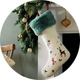 Argos Home Embroidered Character Christmas Stocking.