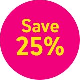 On selected lines with code MERRY25.