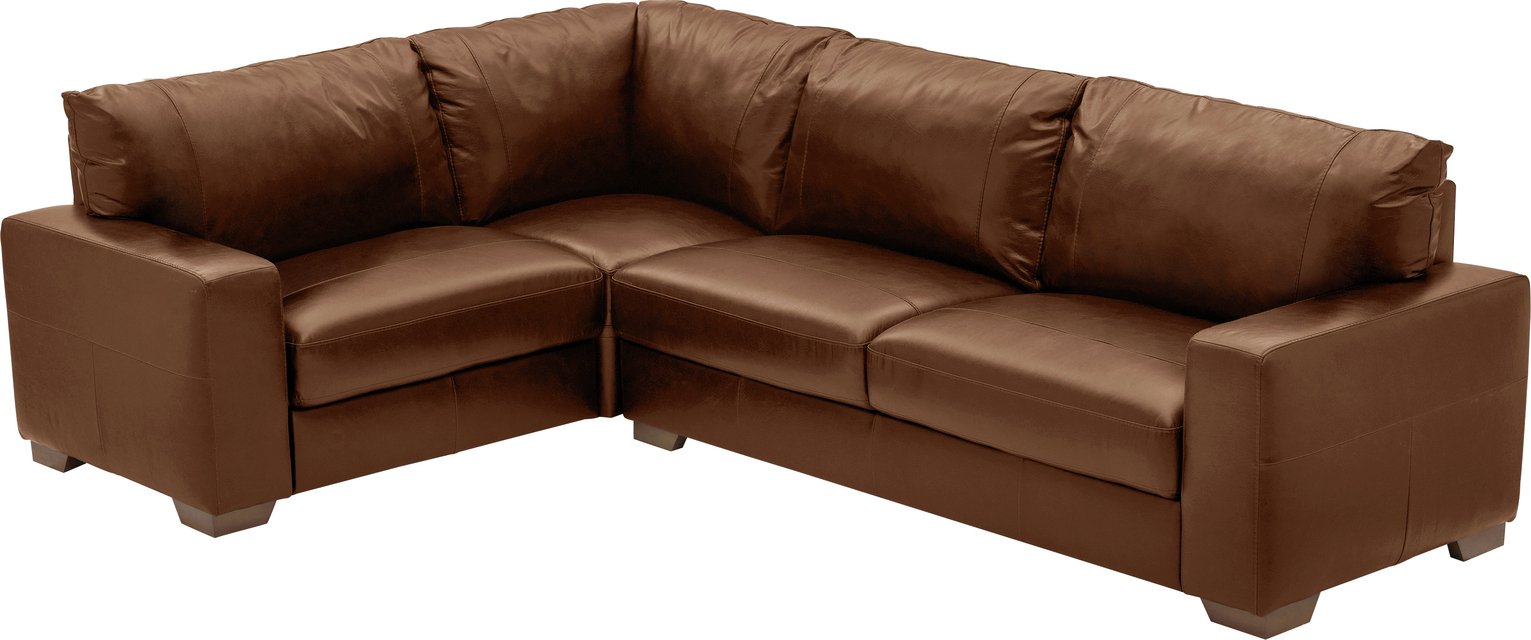 Argos Home Eton Left Corner Leather Sofa Review