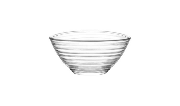 LAV Derin Glass Serving Bowl -  Clear