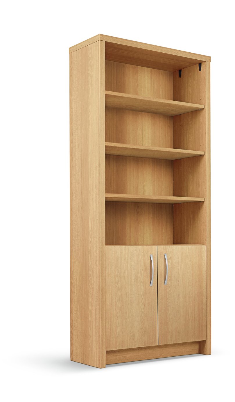 Habitat Venice 3 Shelf Display Cabinet - Oak Effect