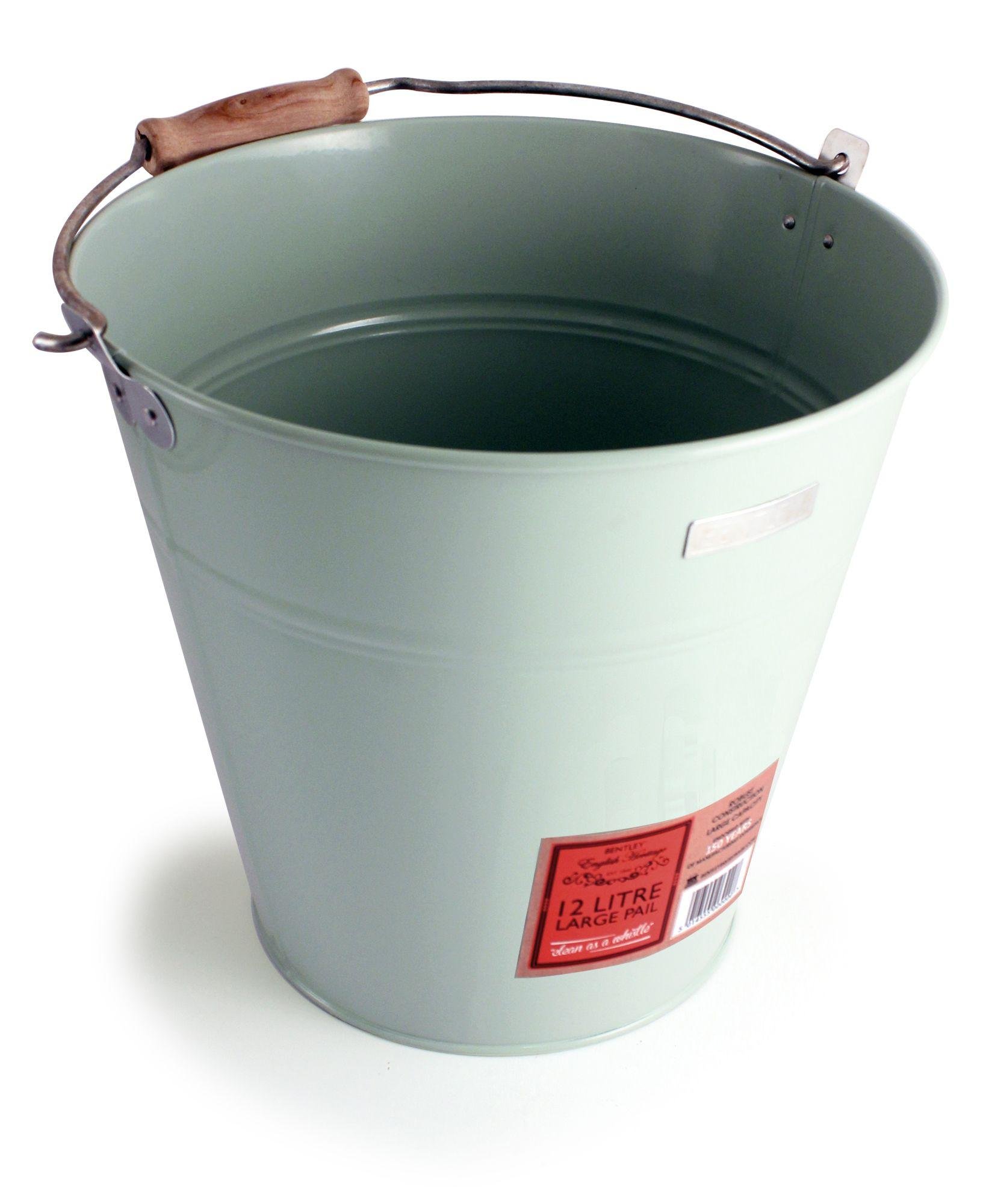 Heritage Painted Metal Pail Bucket