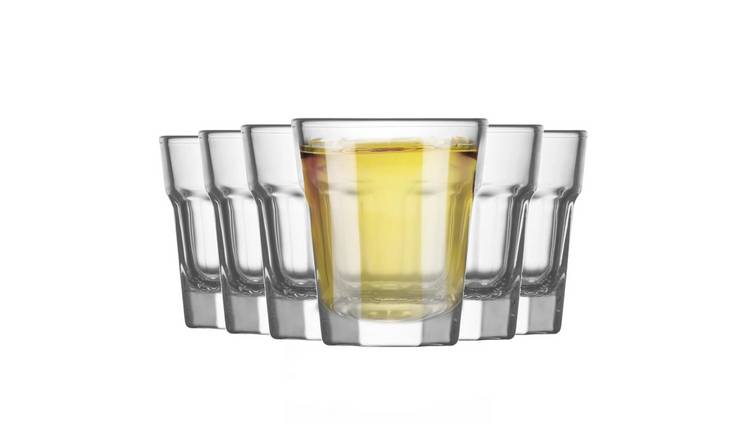 LAV Aras Shot Glasses - Clear - Pack of 12