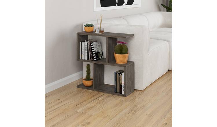 Decortie Homemania Melamine-Coated Particleboard Side Table - Dark Brown