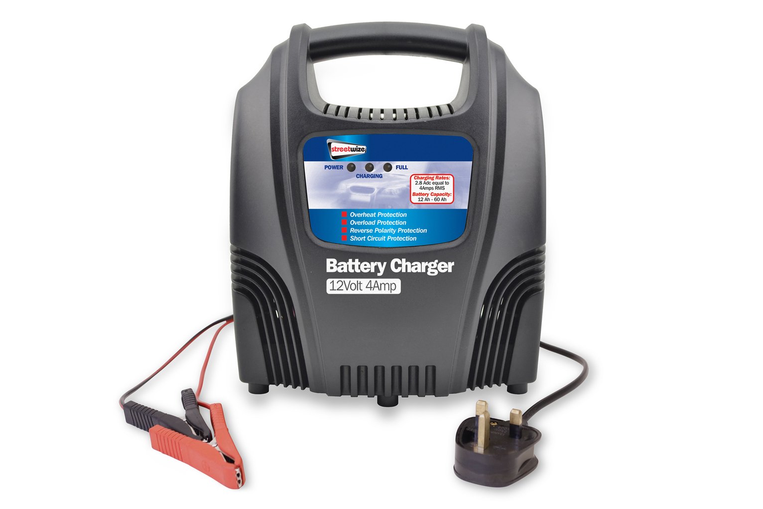 Streetwize 4amp 12V Compact Battery Charger.