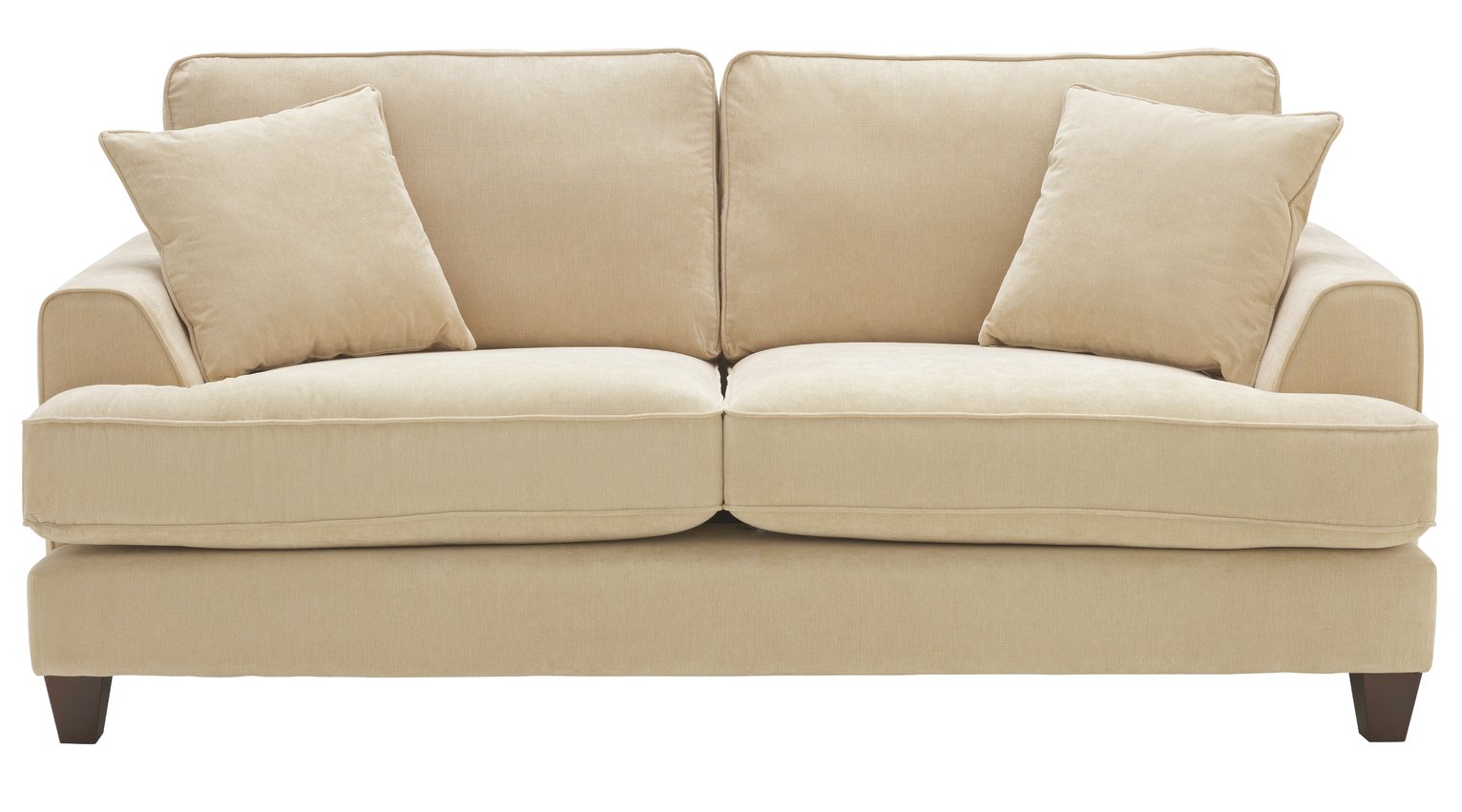 Argos Home Hampstead 3 Seater Fabric Sofa - Beige