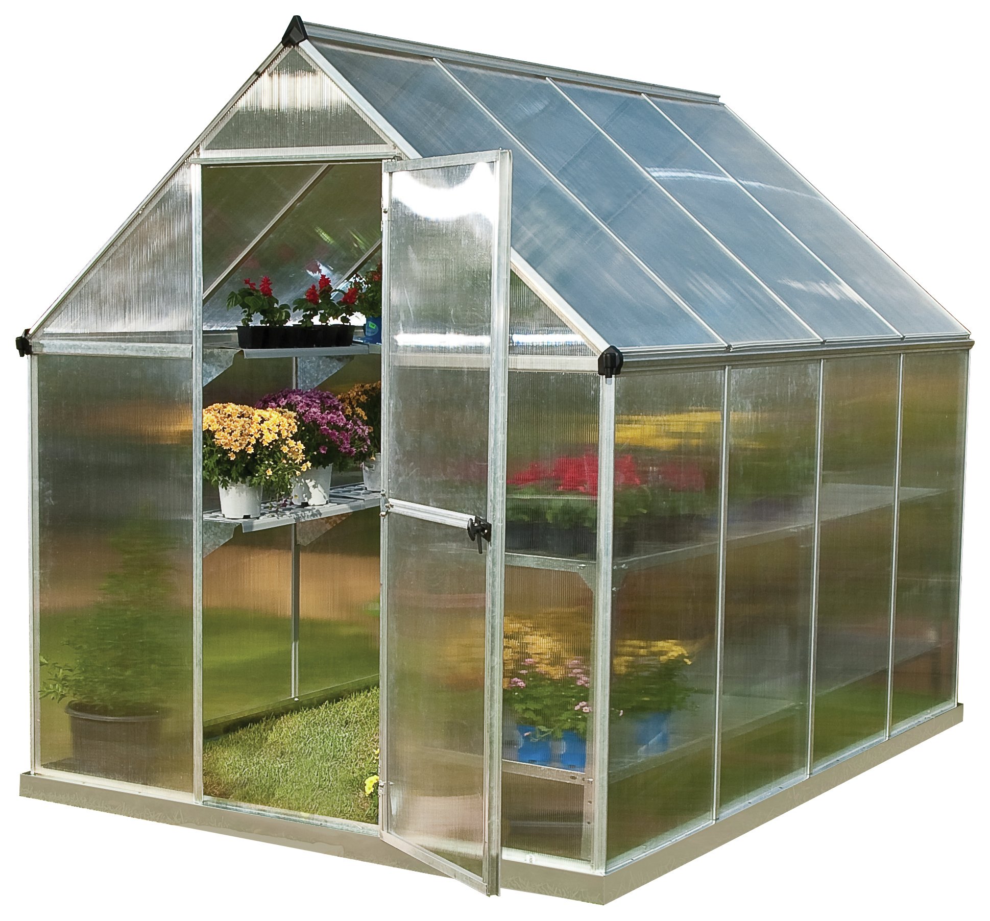 Palram Mythos Silver Greenhouse - 6 x 8ft