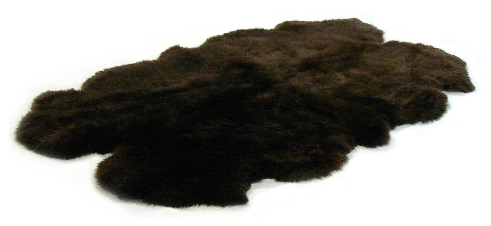 Bowron Sheepskin Longwool Rug - 110x180cm - Chocolate