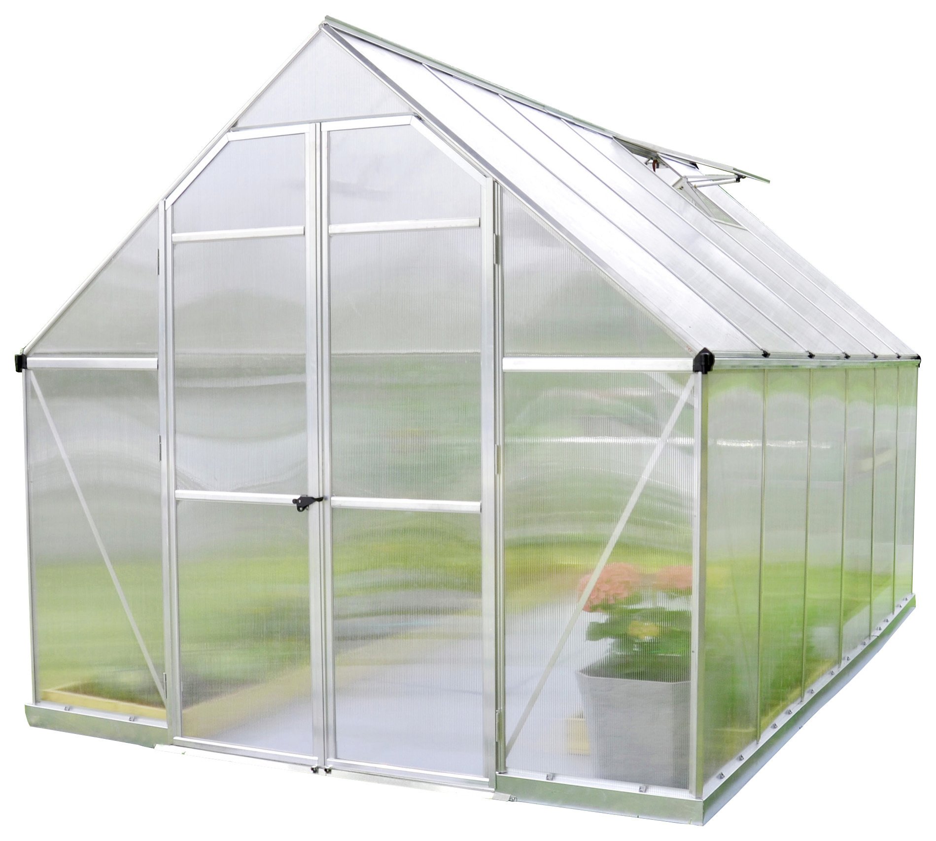 Palram Essence Silver Greenhouse - 8x12ft