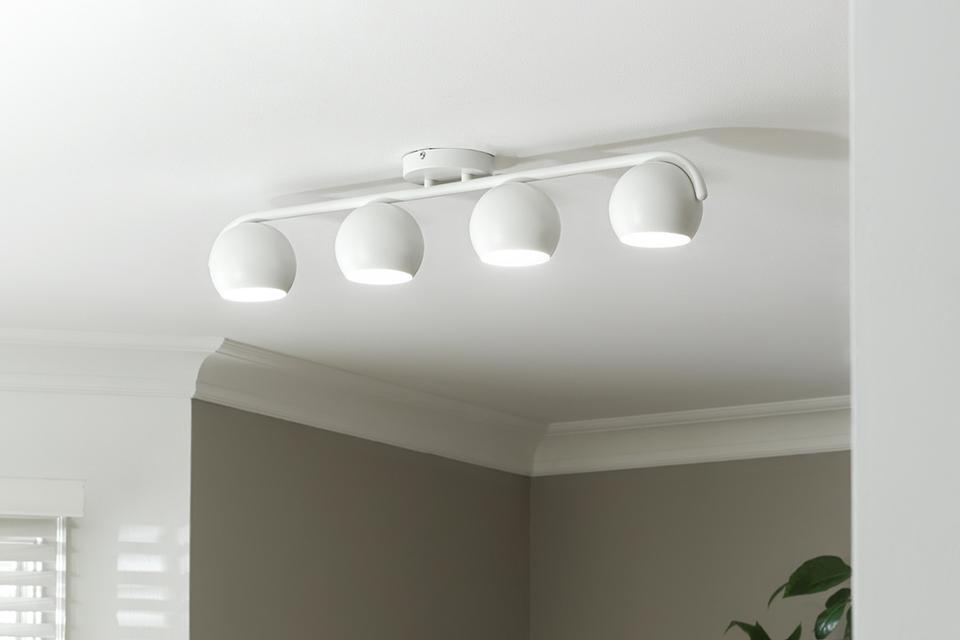 Image of spotlight lighting on ceiling.