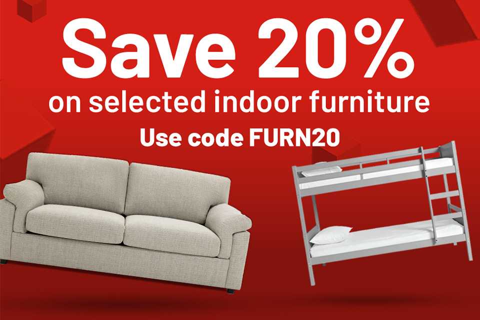 Includes sofa beds, dining sets & more with many lines delivered in time for Christmas.