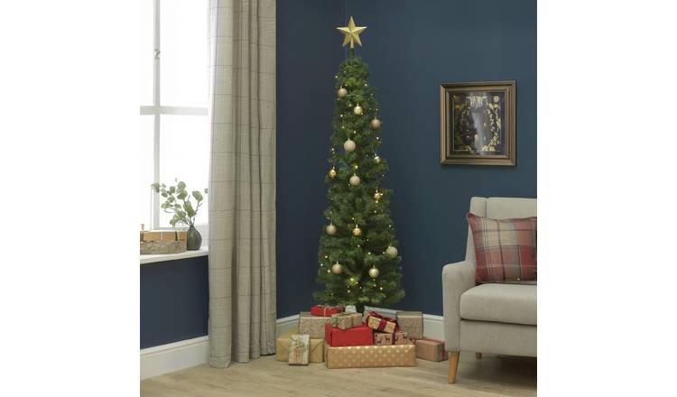 Argos Home 6ft Pencil Christmas Tree - Green