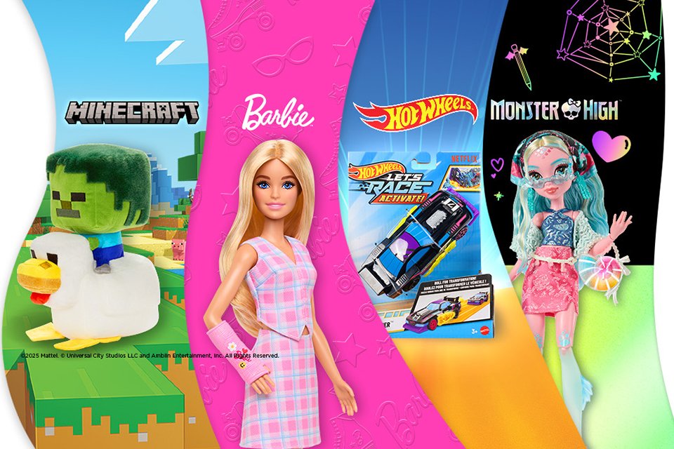 Shop new toys, out now! Includes Barbie, Hot Wheels and more!