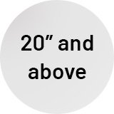Frame size 20 inches and above.