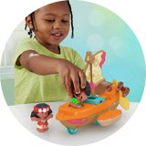 Disney Princess Moana & Maui's Canoe Sail Boat with Figures.