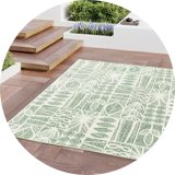 Outdoor rugs.