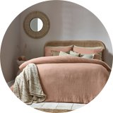 Yard Lark Cotton Muslin Pink Bedding Set - Single.