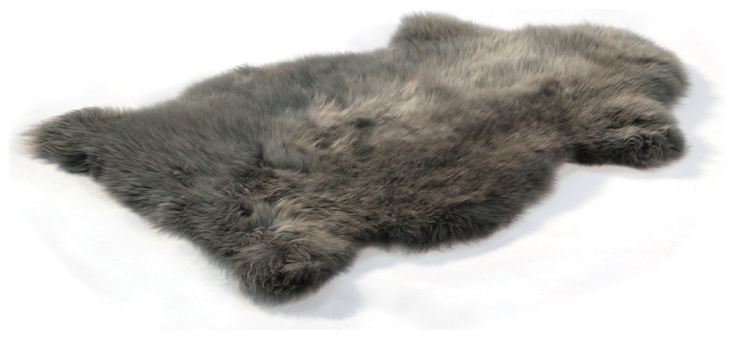 Bowron Sheepskin Longwool Rug 95 x 60cm - Grey.