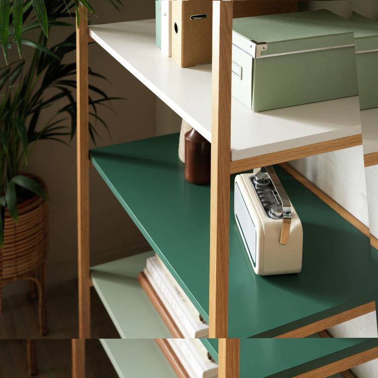 Habitat Jive Tall Shelving Unit - Green 0
