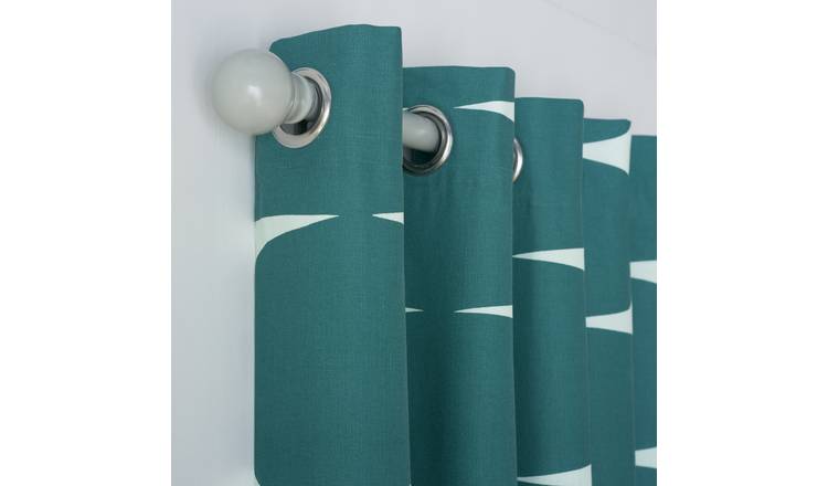 Habitat x Scion Lohko Fully Lined Eyelet Curtains - Teal