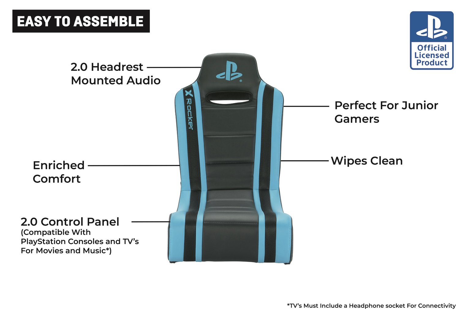 X Rocker Geist Stereo Audio PlayStation Floor Gaming Chair Review