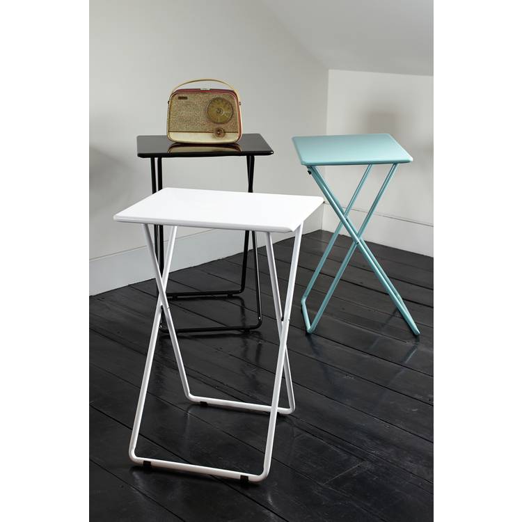 Habitat Airo Metal Folding Side Table - White 0