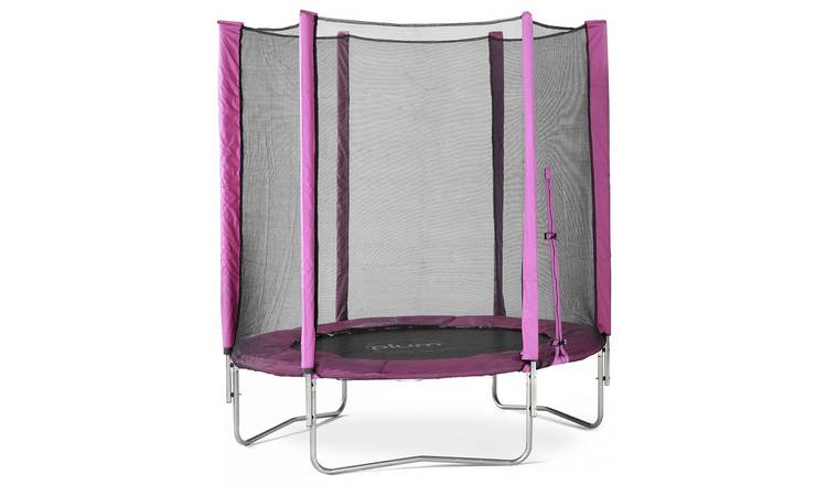 Plum 6ft Trampoline with Enclosure Pink