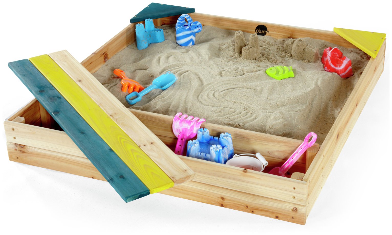 Plum Store-It Outdoor Play Wooden Sand Pit.