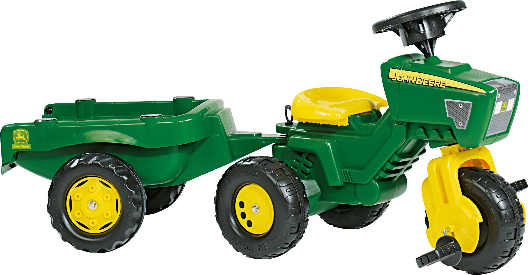 john deere kids tractor and trailer