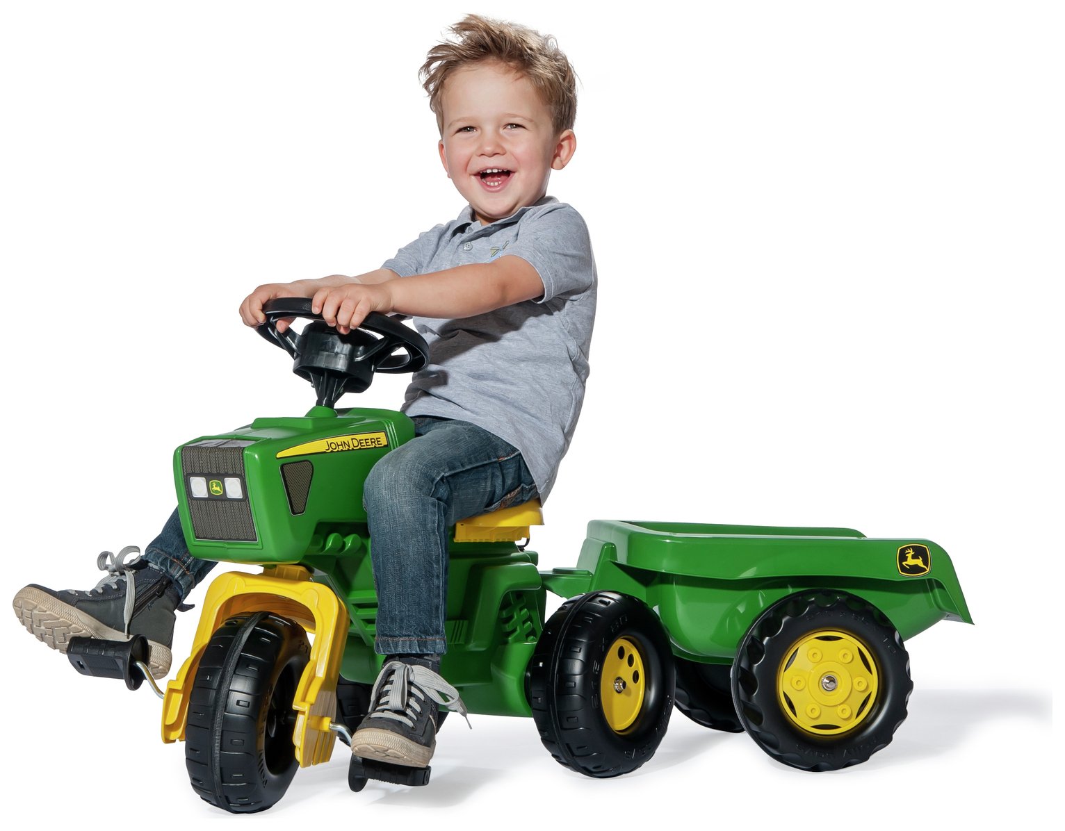 john deere childs tractor and trailer