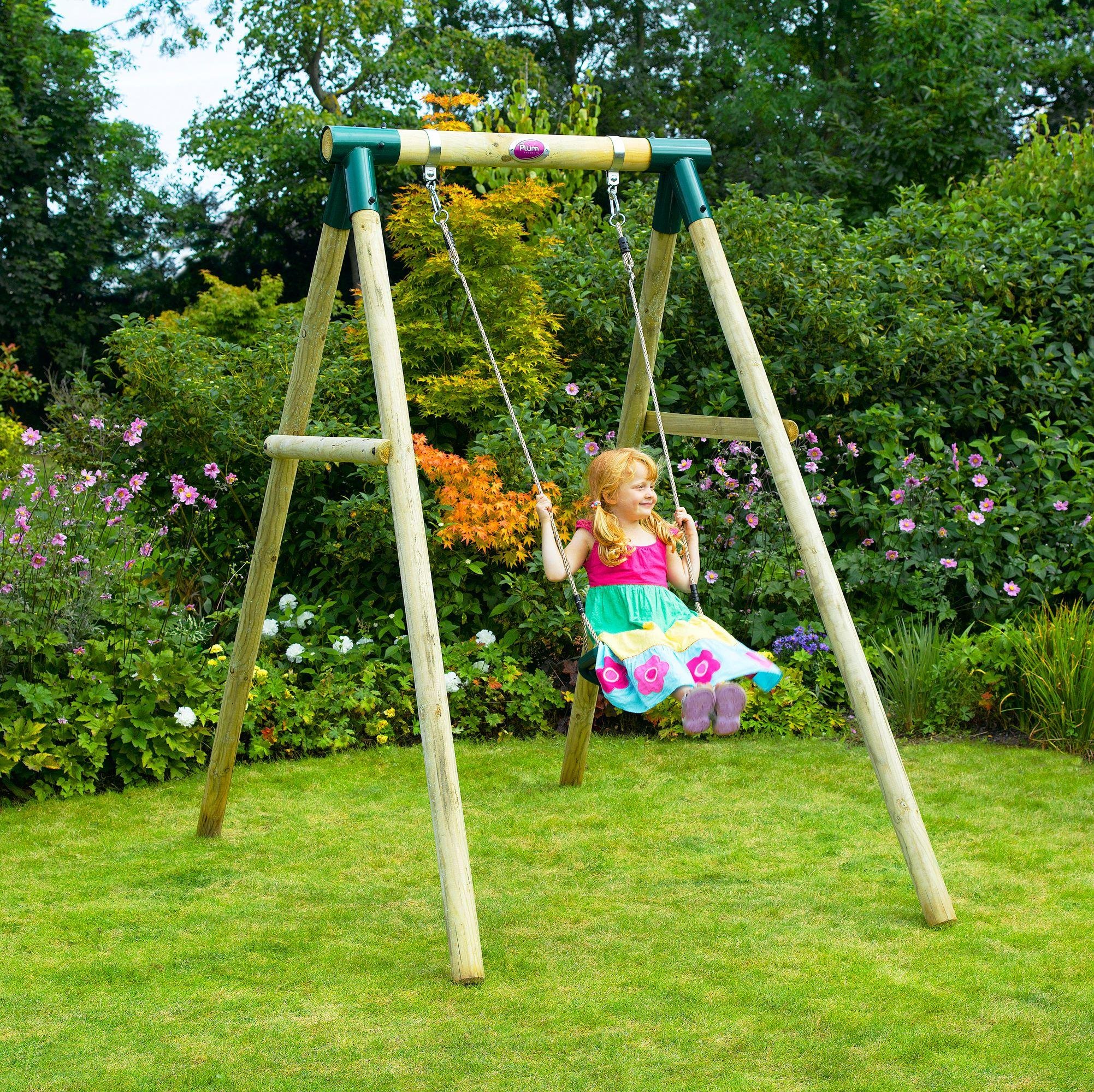 Plum Bush Baby Wooden Garden Swing Set. Reviews