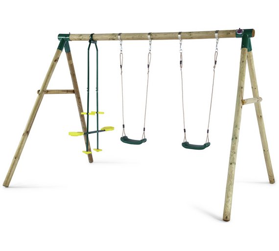 Buy Plum Colobus Wooden Garden Swing Set at Argos.co.uk - Your Online ...