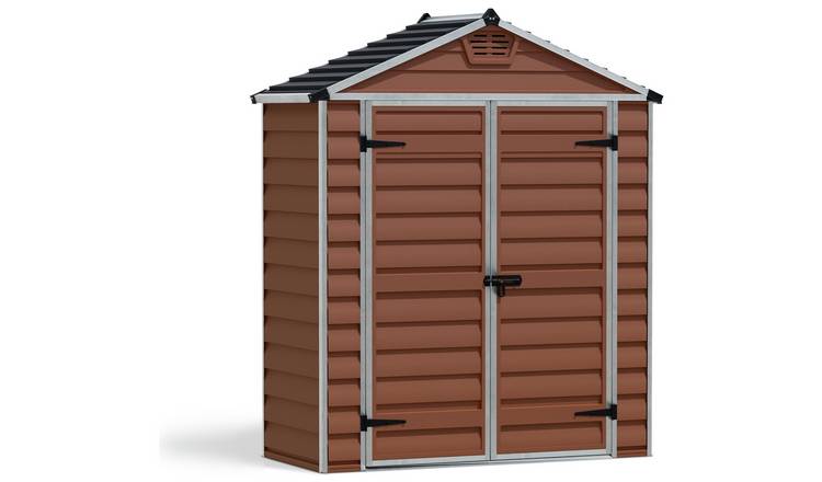 Buy Palram Skylight Plastic Amber Garden Shed - 6 x 3ft 