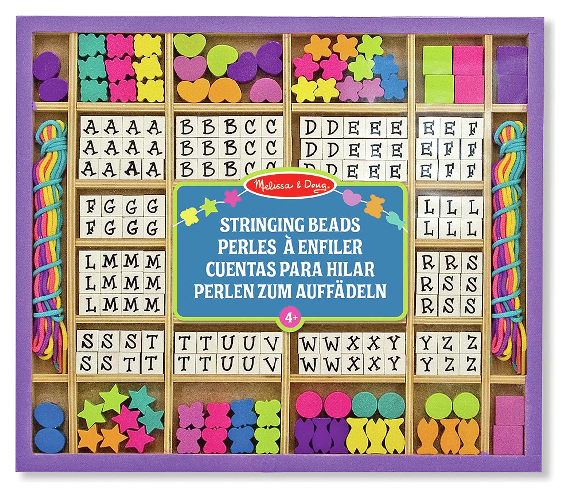 Melissa & Doug Wooden Stringing Beads